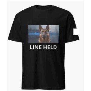 LINE HELD  Police K9 Thin Blue Line Shirt